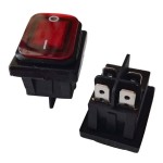 Αδιάβροχος Διακόπτης με LED – Rocker Switch ON - OF 220V